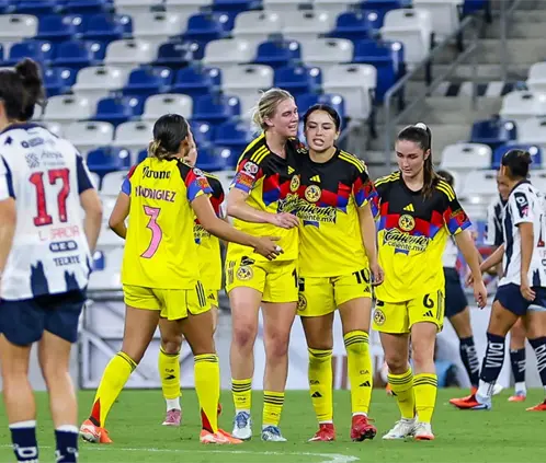 América Femenil vence a Rayadas y se mantiene en lo alto de la tabla general (Nora Pamela) América Femenil vence a Rayadas y se mantiene en lo alto de la tabla general (Nora Pamela)