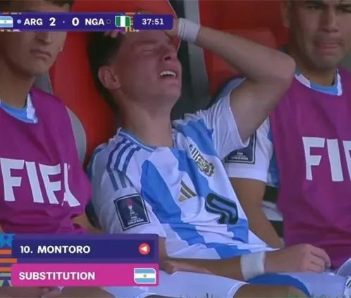Álvaro Montoro se perderá el Argentina vs. México del Mundial sub 20 por una lesión en la clavícula derecha.  @golsdobrasil1