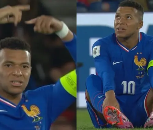 Kyllian Mbappé con Francia. Fotos de X. Kyllian Mbappé con Francia. Fotos de X.