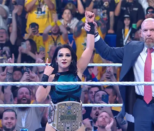 Stephanie Vaquer conquistó el Crown Jewel Championship en Austrlia al vencer a Tiffany Stratton. @WWE Stephanie Vaquer conquistó el Crown Jewel Championship en Austrlia al vencer a Tiffany Stratton. @WWE