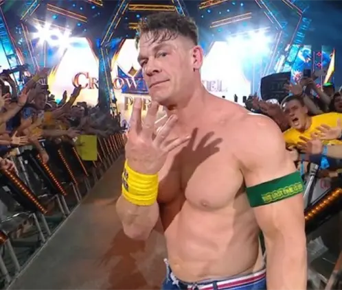 John Cena llegó a 100 victorias en PLEs de WWE al vencer a AJ Styles en Crown Jewel. @WWE