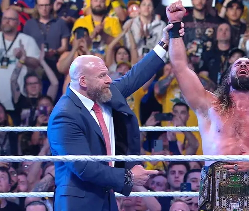 Los fanáticos de la WWE pidieron los regresos de Edge y Batista para el adiós de John Cena. @WWE Los fanáticos de la WWE pidieron los regresos de Edge y Batista para el adiós de John Cena. @WWE