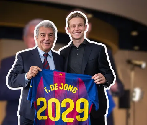 ¡Oficial! Frenkie De Jong renueva con el Barcelona (FC Barcelona-Canva) ¡Oficial! Frenkie De Jong renueva con el Barcelona (FC Barcelona-Canva)