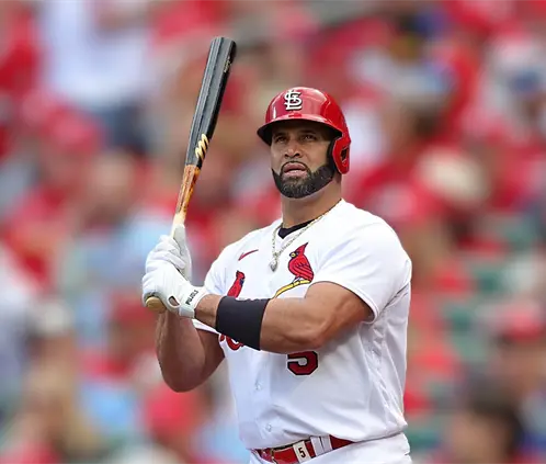 Albert Pujols, la leyenda que prepara su regreso a las Grandes Ligas para el 2026  (Photo by Stacy Revere/Getty Images)