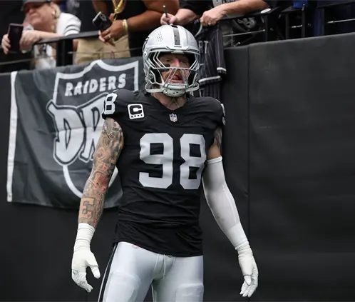 Dallas Cowboys buscan un trade por Maxx Crosby (Photo by Christian Petersen/Getty Images)