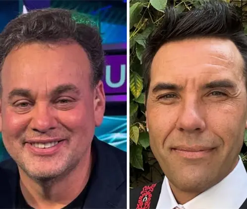 David Faitelson y Ruso Zamogilny se atacan por el perro de Aaron Ramsey (Foto: David Faitelson) David Faitelson y Ruso Zamogilny se atacan por el perro de Aaron Ramsey (Foto: David Faitelson)