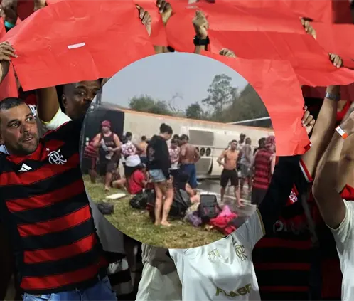 Aficionados de Flamengo sufren accidente previo a las semifinales de Copa Libertadores